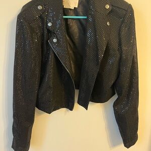 Black Sequin Women's Jacket